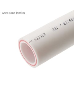 Труба полипропиленовая, армированная стекловолокном, d=25×3.5 мм, SDR=7.4, PN20, 4 м Valfex