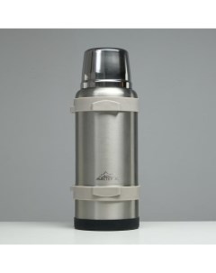 Термос Volume, 3.2 л, с ситечком, с двумя кружками, сохраняет тепло 72 ч, нержавеющая сталь, серебристый Мастер к