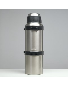 Термос Volume, 4.2 л, с кружкой, с ситечком, сохраняет тепло 60 ч, нержавеющая сталь, серебристый Мастер к