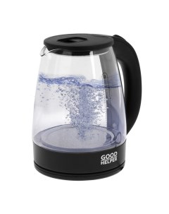 Чайник электрический GOODHELPER KG-18B01, стекло, 1.8 л, 1500 Вт, чёрный Goodhelper