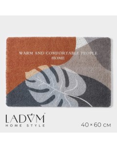Коврик придверный, ПВХ, 40×60 см Ladо́m
