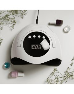 Лампа для маникюра Luazon LUF-03, UV/LED, 45 диодов, 120 Вт, таймер, 220 В, белая Luazon home