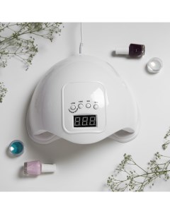 Лампа для маникюра Luazon LUF-01, UV/LED, 24 диода, 48 Вт, таймер, USB, белая Luazon home