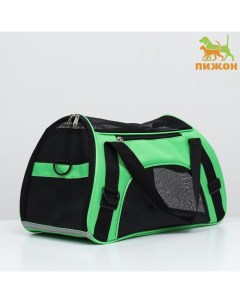 Сумка-переноска сетчатая, 43 х 21 х 30 см, зелёная Пижон