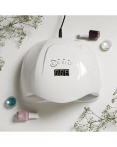 Лампа для маникюра Luazon LUF-02, UV/LED, 36 диодов, 54 Вт, таймер, 220 В, белая Luazon home