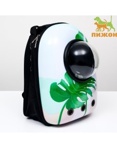 Рюкзак для переноски кошек и собак «Лист», с окном, 32×25×42 см Пижон