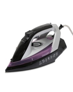Утюг Galaxy LINE GL 6128, 2200 Вт, керамическая подошва, 30 г/мин, 150 мл, фиолетовый