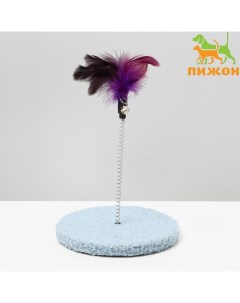 Дразнилка на основании «Фестивальная», 15 см, тёмно-фиолетовая/светло-голубая Пижон