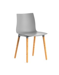 Стул для кухни «Бест», серый/дерево Клик мебель
