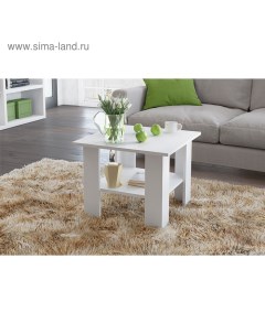 Стол журнальный «. Лофт», 550×430×550 мм, цвет белый Клик мебель