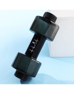 Бутылка для воды «Пульс», 550 мл, 21×8 см, чёрная Сима-ленд