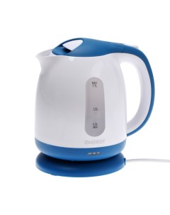 Чайник электрический ENERGY E-293, пластик, 1.7 л, 2200 Вт, бело-голубой Energy