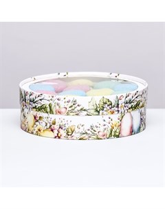 Коробка «Летние цветы», завальцованная, 20×6 см Upak land