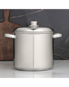 Кастрюля Grande, 5.5 л, металлическая крышка, капсульное дно, индукция, нержавеющая сталь Magistro