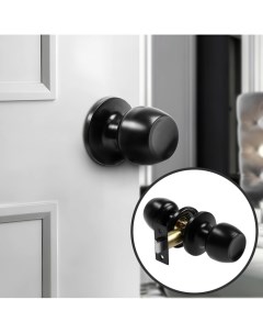 Защелка 1101, пустая, матовая, чёрная Tundra