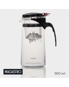 Заварочный чайник «Мантана», 900 мл, пластиковое сито, стекло Magistro