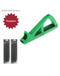 Рубанок по гипсокартону, пластиковый, 250×40 мм + ПОДАРОК сетки для рубанка - 2 шт. Tundra