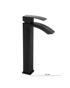 Смеситель для раковины Accoona A9123F, однорычажный, высокий, черный