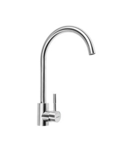 Смеситель для кухни Accoona A4590A-2, однорычажный, с гайкой, сатин