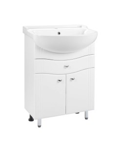 Комплект мебели «»: Тумба «Тура 60» с раковиной «Уют-600», 600×455×820 мм, цвет белый Alterna