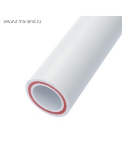 Труба полипропиленовая, армированная стекловолокном, d=50×8.3 мм, SDR=6, PN25, 4 м Valfex