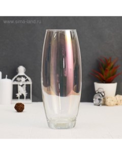 Ваза «Радуга», d=8 см, 11×26 см, стекло, прозрачная Керамикс