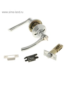 Защелка (мод.3186), межкомнатная, фиксатор, цвет хром Tundra