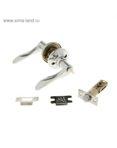 Защелка (мод.3187), межкомнатная, фиксатор, цвет хром Tundra