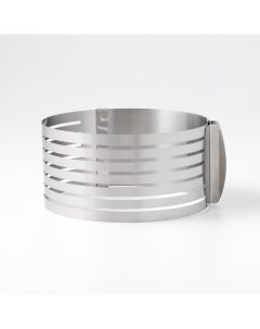 Форма для выкладки и выпечки с регулировкой размера, d=16-20 см, серебристая Доляна