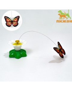 Интерактивная игрушка-дразнилка для кошек "Бабочка" Пижон