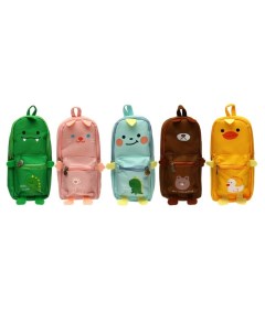 Пенал школьный на молнии «Зверушки», 2 отделения, МИКС Calligrata