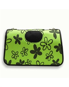 Сумка-переноска каркасная «Цветы», размер М, 40×21×27 см Пижон