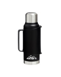 Термос «Движение», 1.2 л, сохраняет тепло 48 ч, с кружкой, нержавеющая сталь, чёрный Мастер к