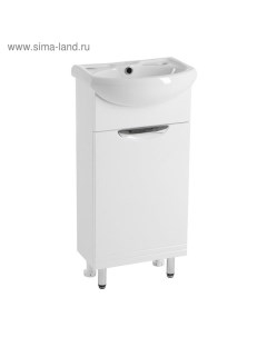Тумба для ванной «. Джика», с раковиной «Азов-40», 410×790×290 мм, цвет белый Клик мебель