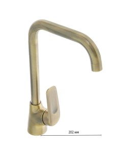 Смеситель для кухни Accoona A4416C, однорычажный, с гайкой, латунь, цвет бронза