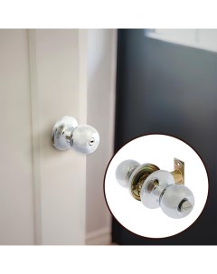 Защелка 1302, с фиксатором, без ключа, цвет хром Tundra