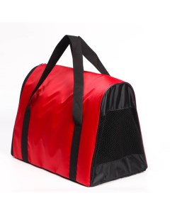 Сумка - переноска для животных "Туннель", нейлон, 41 х 25 х 29 см, красный Пижон