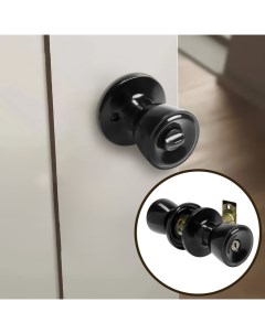 Защелка 1202, с фиксатором, глянцевая, чёрная Tundra