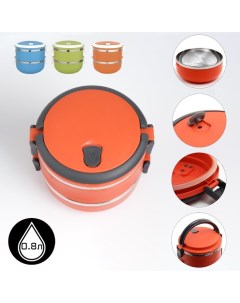 Ланч-бокс "", 800 мл, 13 х 16 см, микс Доляна