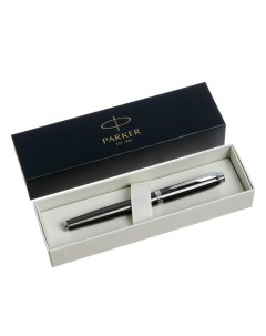 Ручка перьевая IM Core F321 Dark Espresso CT F, корпус из нержавеющей стали, синие чернила, В ПОДАРОЧНОМ ПАКЕТЕ Parker