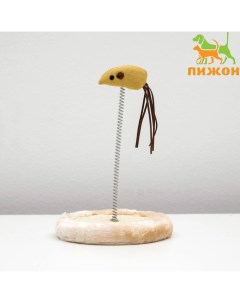 Игрушка мышь на пружине, 22×13 см Пижон