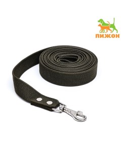 Поводок брезентовый 5 м × 3.5 см, хаки/тёмно-зелёный Пижон