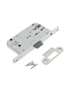 Защелка врезная под цилиндр ZLK3CP, цвет хром, пластиковый язычок Lockland