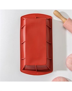 Форма для выпечки «Хлеб», силикон, 25.5×13×6.5 см, внутр.размер 22×11.5 см, МИКС Доляна