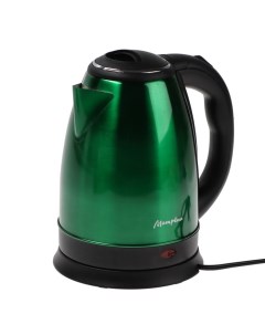Чайник электрический МАТРЁНА MA-002, металл, 1.8 л, 1500 Вт, зелёно-чёрный Матрёна