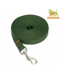 Поводок брезентовый, 5 м × 2 см, хаки Пижон