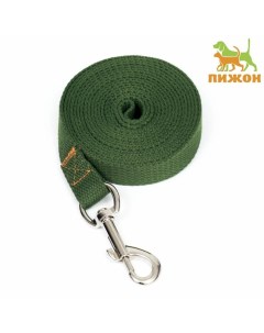 Поводок брезентовый, 3 м × 2 см, хаки Пижон
