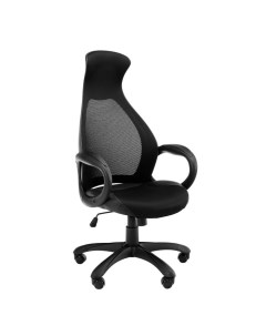 Кресло офисное эргономичное для руководителя «» YS – 717, сетка/экокожа, цвет чёрный Клик мебель
