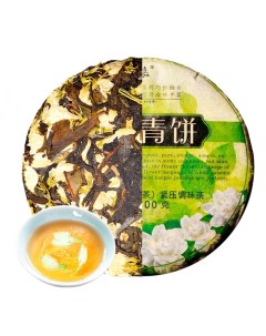 Чай китайский выдержанный «Шен Пуэр. Зелёный Жасмин», Юньнань, блин, 100 г Джекичай