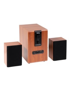 Компьютерные колонки 2.1 Dialog AP-150, 2 х 5Вт + 10Вт, MP3, пульт ДУ, 220В, коричневые